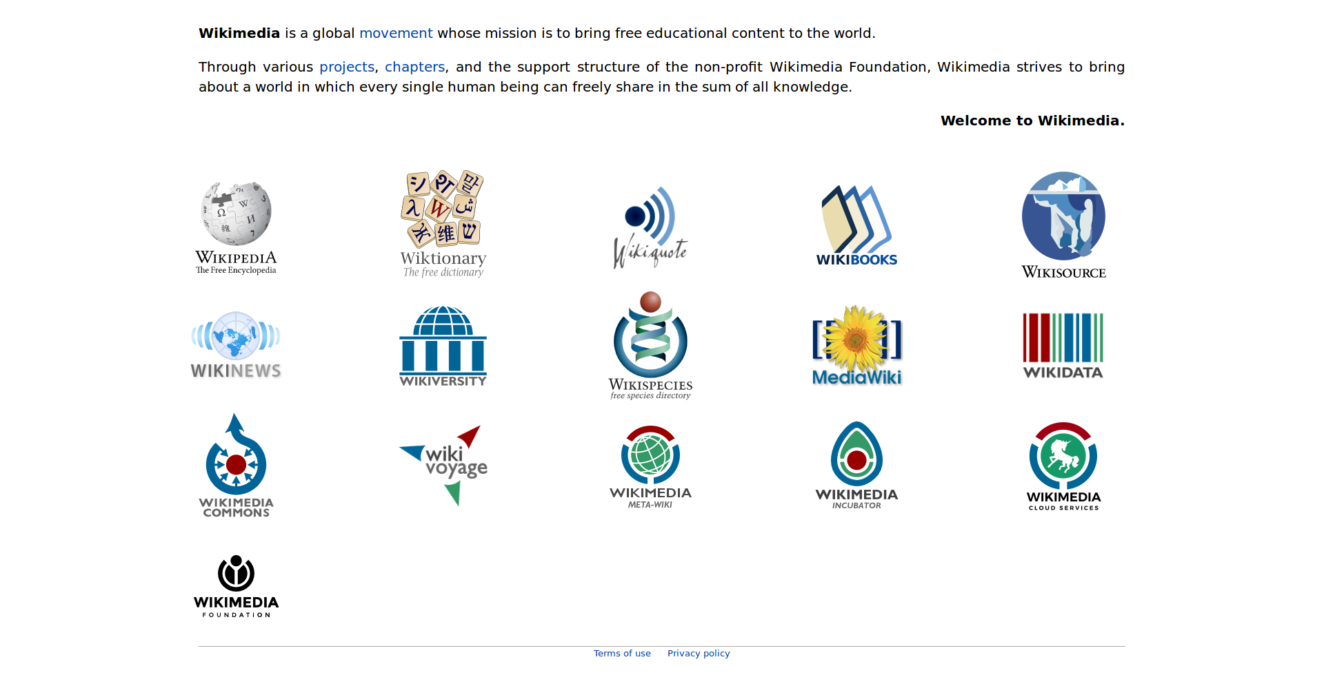 Wikimedia Foundation projects